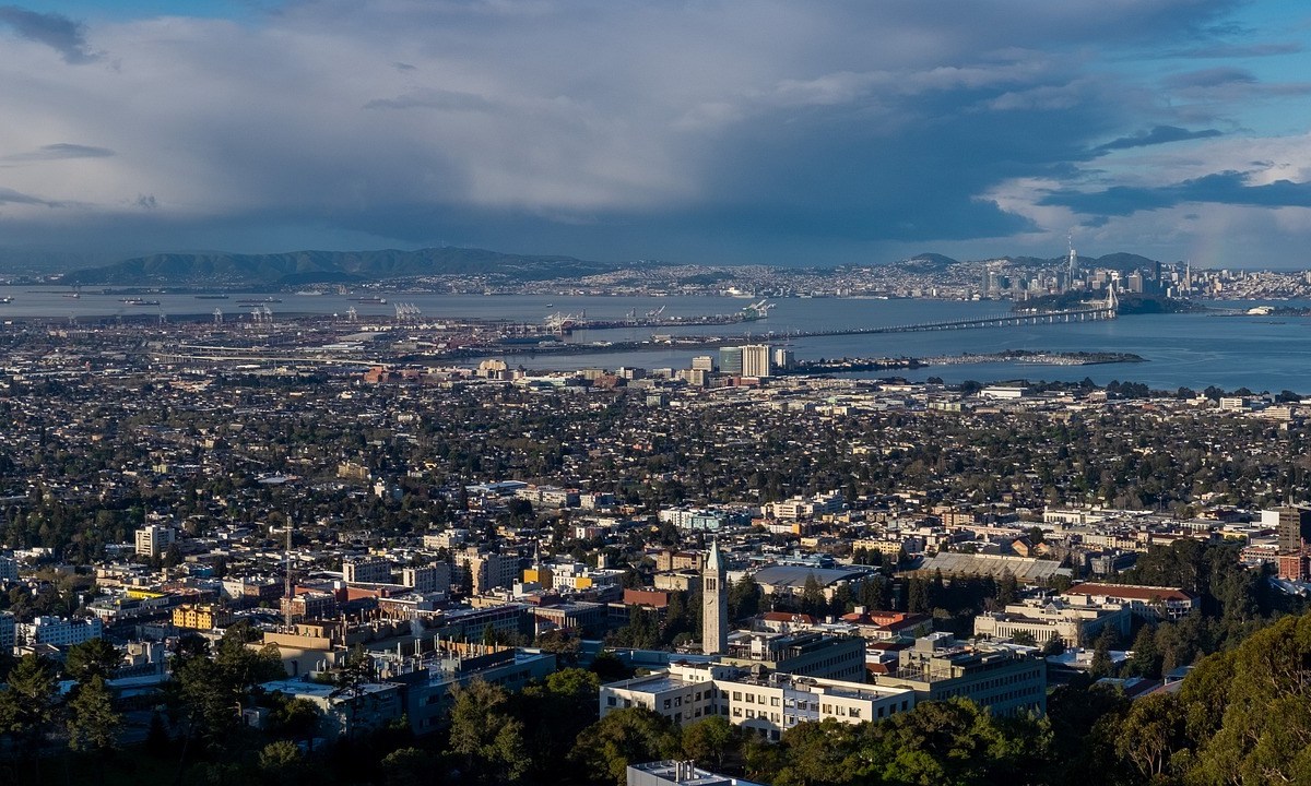 View of the East Bay and San Francisco from the hills