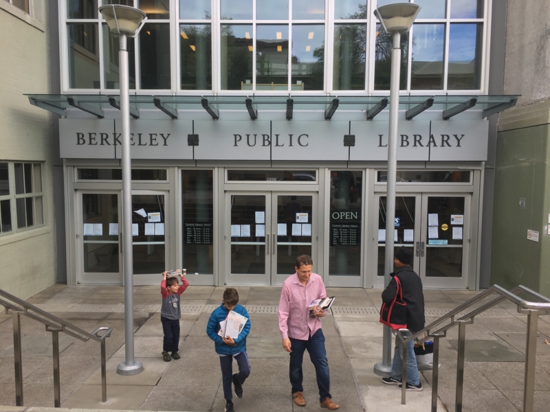 entrances to Berkeley Public Library