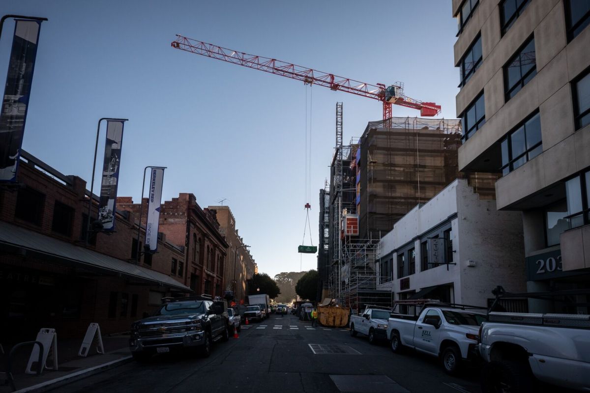 Downtown Berkeley construction as seen on October 1, 2021. Credit: Kelly Sullivan