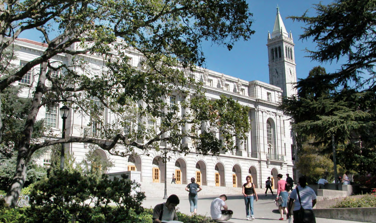 UC Berkeley with Wheeler Hall and the Campanile.